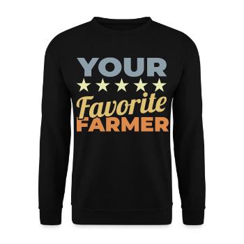 Bester Landwirt - Unisex Pullover - Schwarz - Vorne - Alina (178cm) & Michal (187cm)