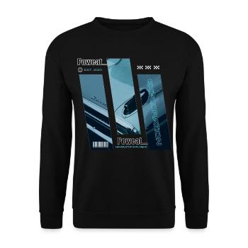 Never Stop Exploring - Unisex Sweatshirt - black - Front - Alina (178cm) & Michal (187cm)