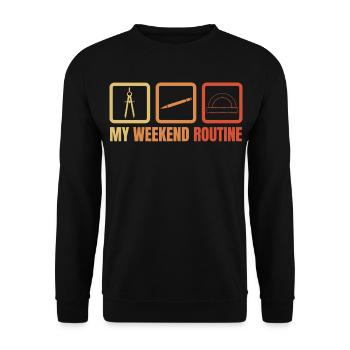 Week-end de l’architecture - Sweat-shirt Unisexe - noir - Devant - Alina (178cm) & Michal (187cm)