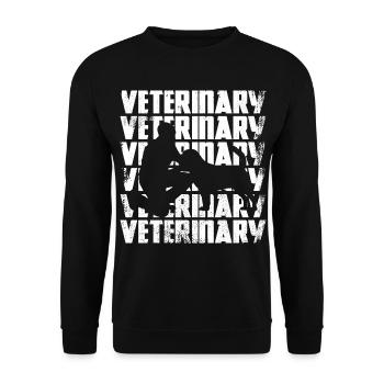 Drôle de vétérinaire - Sweat-shirt Unisexe - noir - Devant - Alina (178cm) & Michal (187cm)