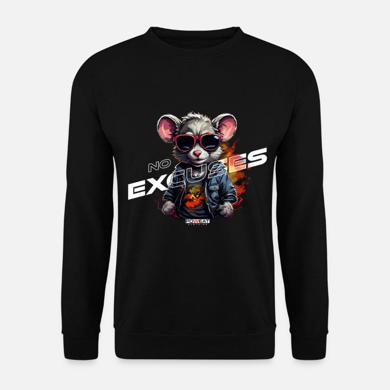 No Excuses - Unisex Pullover - Schwarz