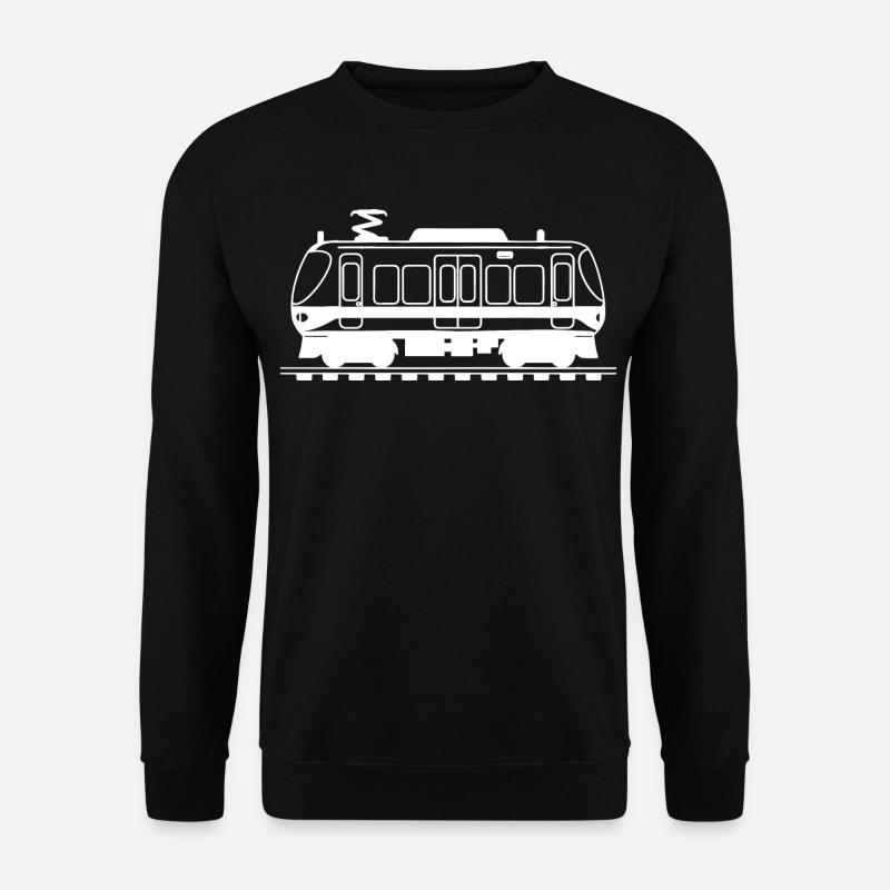 Eisenbahn Zeichnung - Unisex Pullover - Schwarz