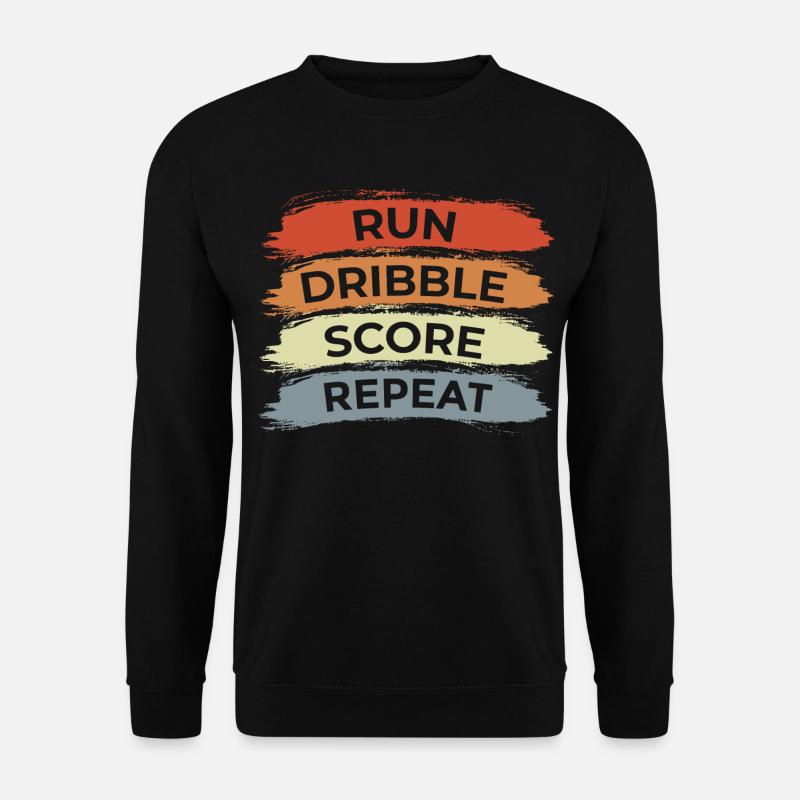 Courir Dribble Score Répéter - Sweat-shirt Unisexe - noir