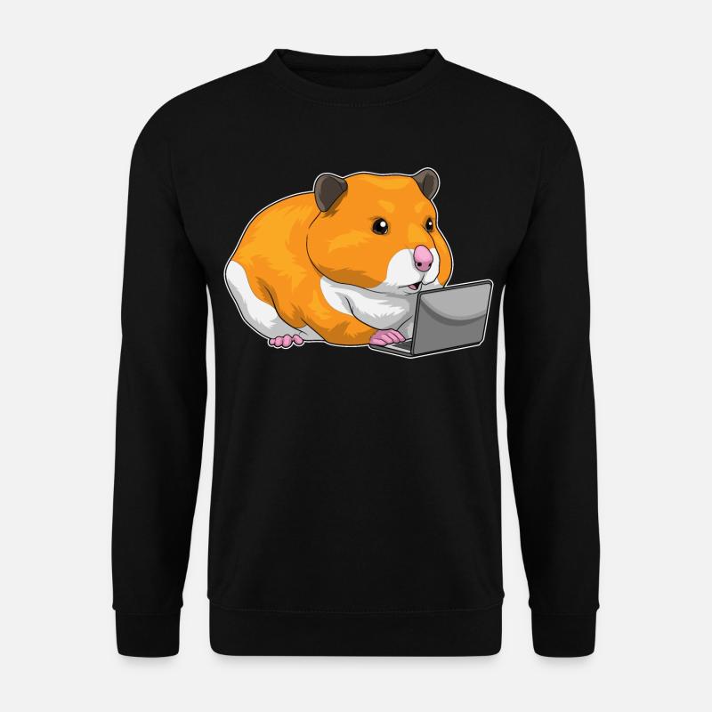 Hamster Laptop - Unisex Sweatshirt - black