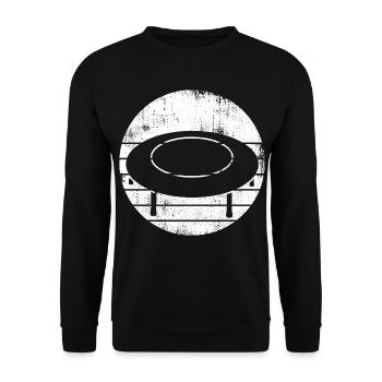 Croquis de trampoline - Sweat-shirt Unisexe - noir - Devant - Alina (178cm) & Michal (187cm)