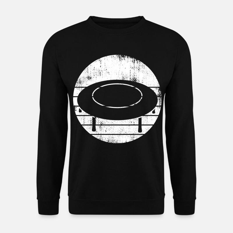 Trampolin Skizze - Unisex Pullover - Schwarz