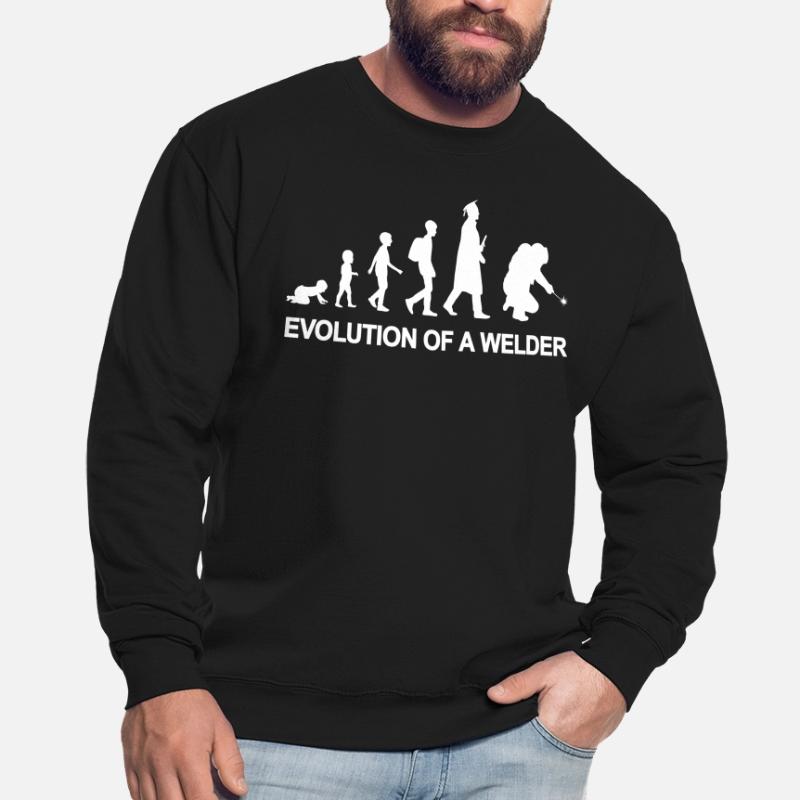 Evolution eines Schweißers Unisex Pullover