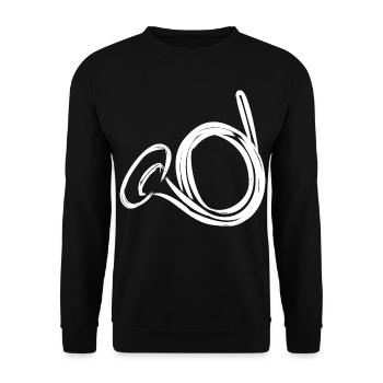 Dessin de cor français - Sweat-shirt Unisexe - noir - Devant - Alina (178cm) & Michal (187cm)