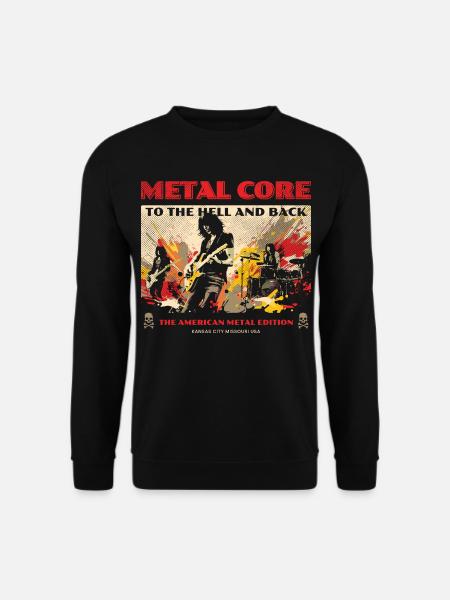 heavy metal rock - Unisex Sweatshirt - black