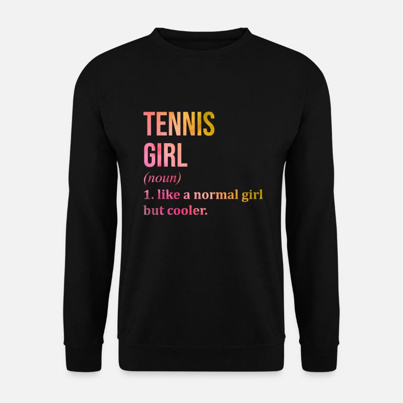 Tennis - Unisex Pullover - Schwarz