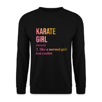 karaté - Sweat-shirt Unisexe - noir - Devant - Alina (178cm) & Michal (187cm)