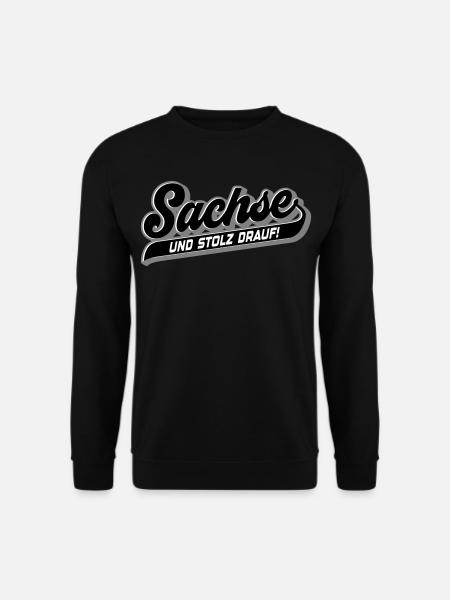 Sachse und Stolz drauf | Farben änderbar - Unisex Pullover - Schwarz
