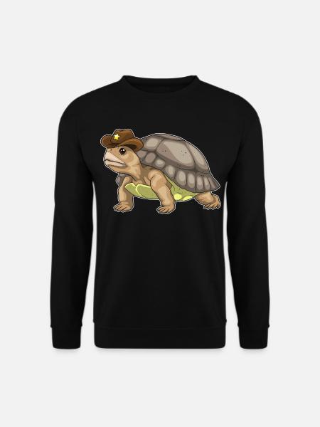 Turtle Sheriff Sheriff's Hat - Unisex Sweatshirt - black