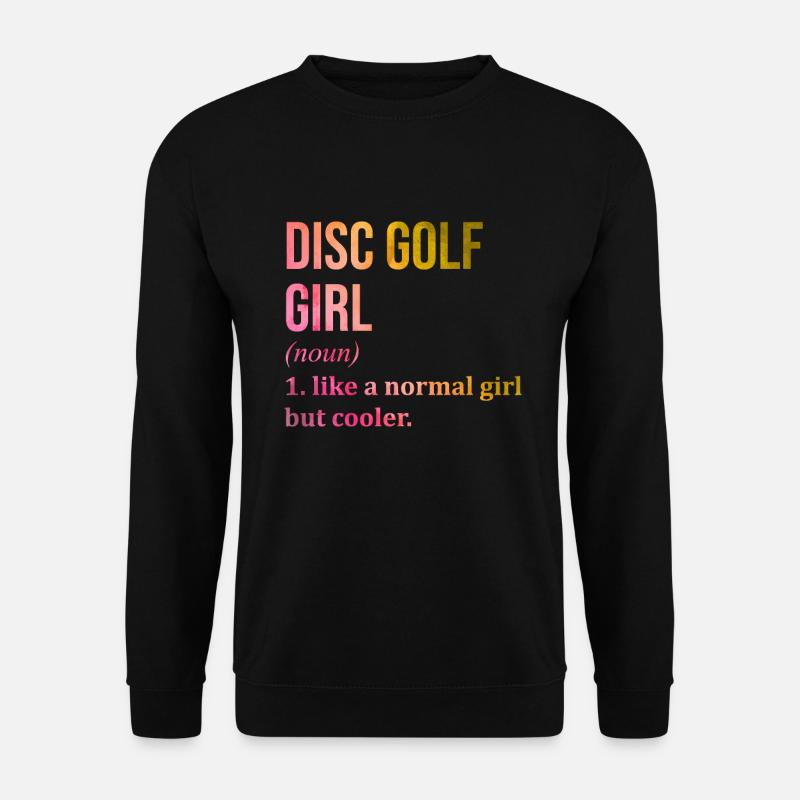 Discgolf - Unisex Pullover - Schwarz