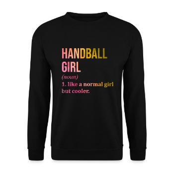 handball - Sweat-shirt Unisexe - noir - Devant - Alina (178cm) & Michal (187cm)