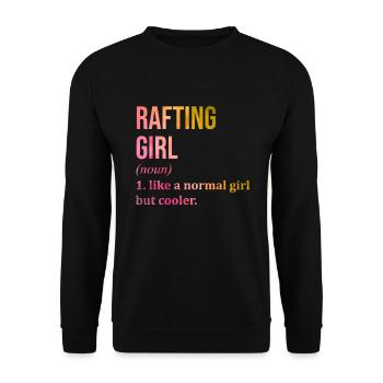 Rafting - Unisex Pullover - Schwarz - Vorne - Alina (178cm) & Michal (187cm)