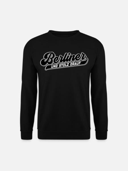 Berliner und Stolz drauf | Farben änderbar - Unisex Pullover - Schwarz