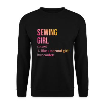 couture - Sweat-shirt Unisexe - noir - Devant - Alina (178cm) & Michal (187cm)