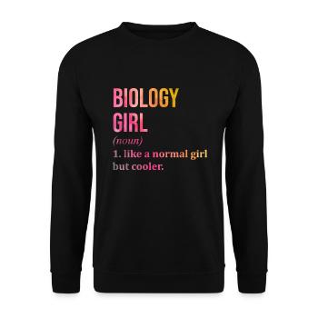 biologie - Sweat-shirt Unisexe - noir - Devant - Alina (178cm) & Michal (187cm)