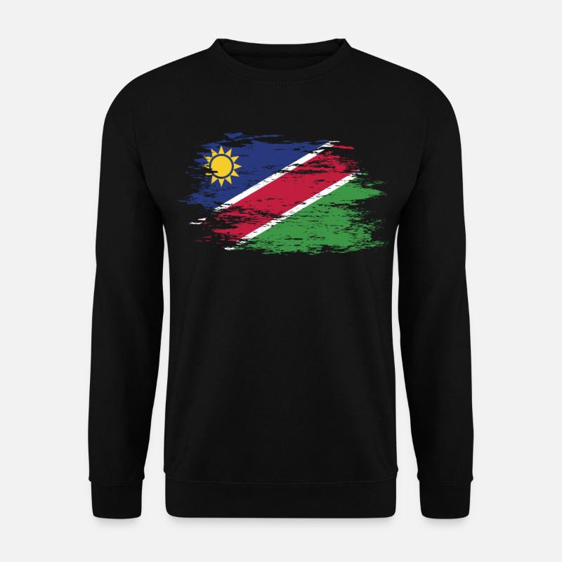 Namibia Flagge used - Unisex Pullover - Schwarz