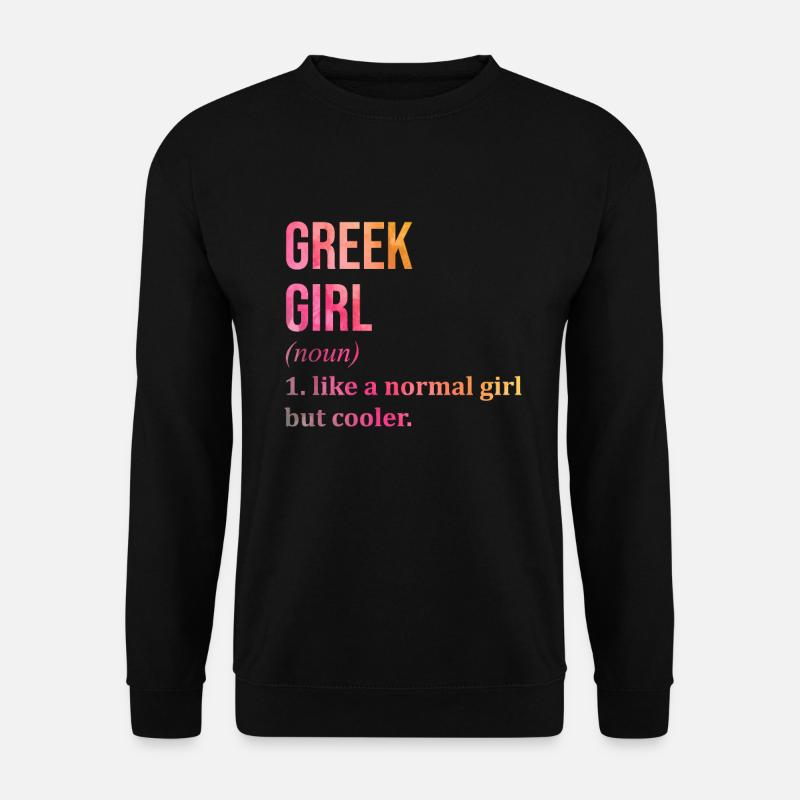 Griechenland - Unisex Pullover - Schwarz