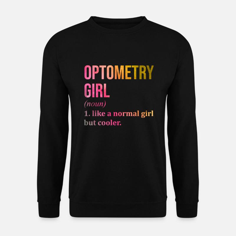 Optometrie - Unisex Pullover - Schwarz