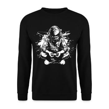 Amateurs de jeux vidéo - Sweat-shirt Unisexe - noir - Devant - Alina (178cm) & Michal (187cm)