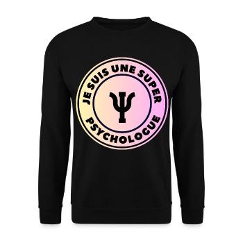 Ich bin ein großartiger Psychologe - Unisex Pullover - Schwarz - Vorne - Alina (178cm) & Michal (187cm)