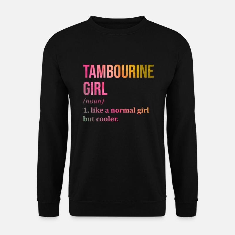 Tamburin - Unisex Pullover - Schwarz