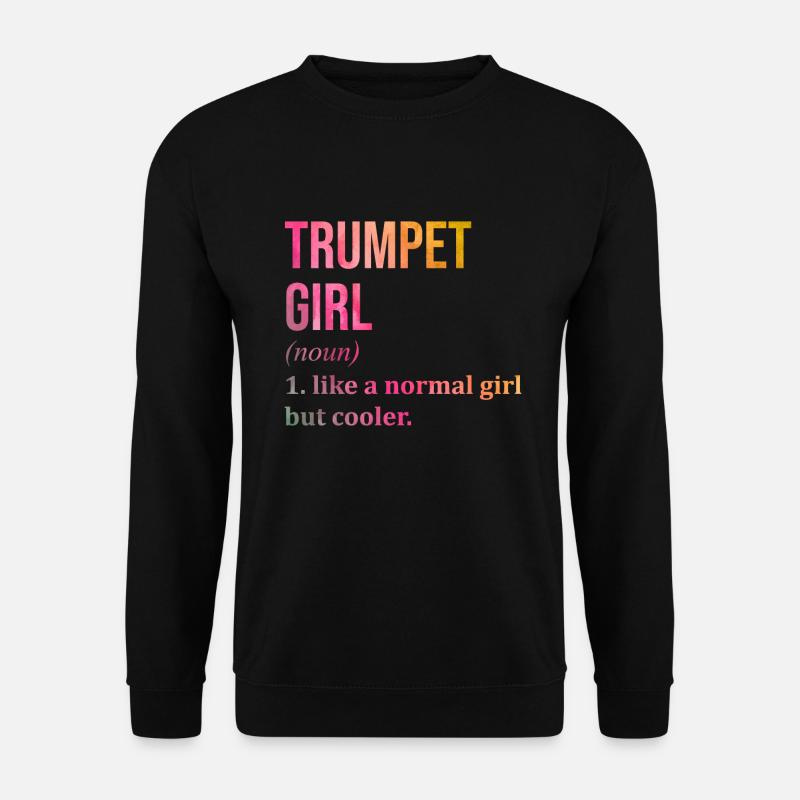 Trompete - Unisex Pullover - Schwarz