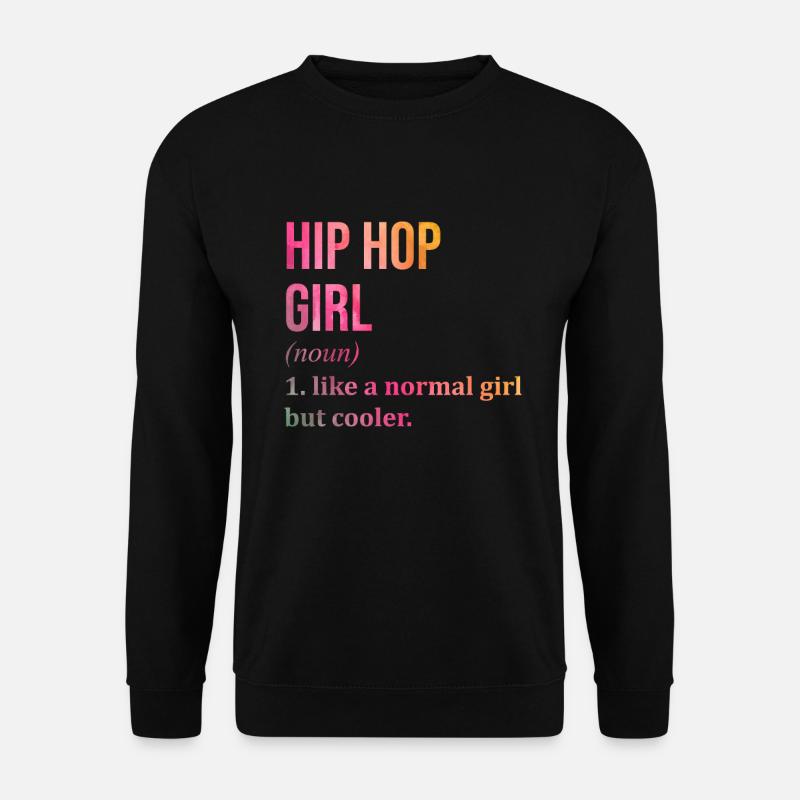 Hip-Hop (Englisch) - Unisex Pullover - Schwarz