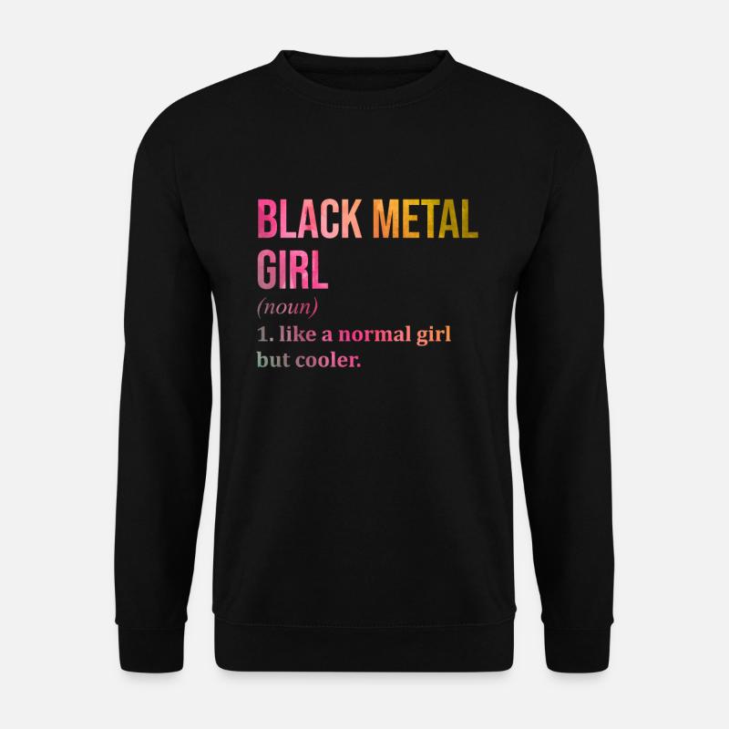Black Metal - Unisex Pullover - Schwarz