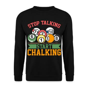 Billiard Joke - Unisex Sweatshirt - black - Front - Alina (178cm) & Michal (187cm)