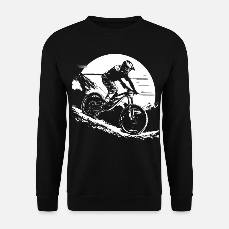 Mountainbike Grafik - Unisex Pullover - Schwarz
