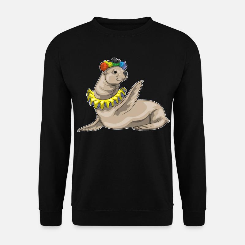 Seal Clown - Unisex Sweatshirt - black