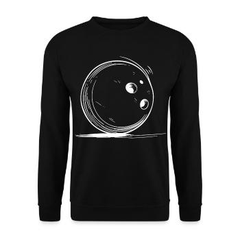 Dessin de bowling - Sweat-shirt Unisexe - noir - Devant - Alina (178cm) & Michal (187cm)
