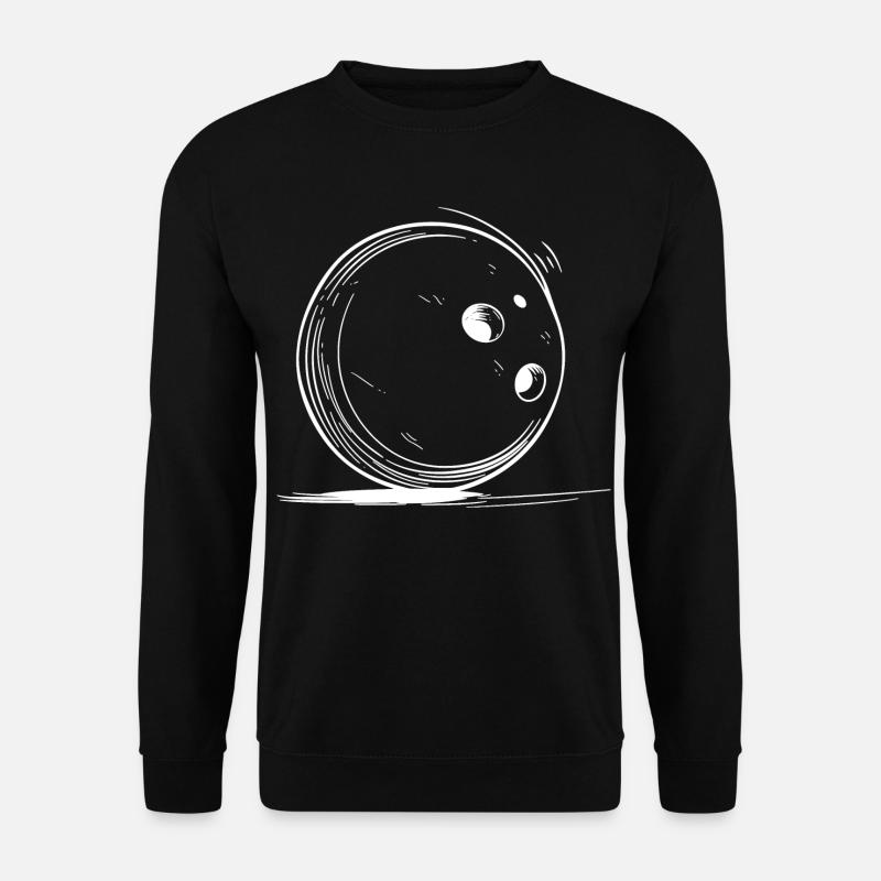 Bowling Drawing - Unisex Sweatshirt - black