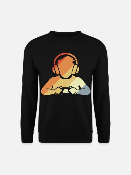 Gamer Retro Look - Unisex Sweatshirt - black