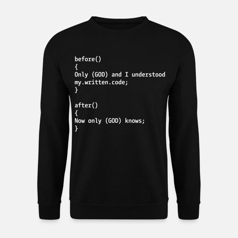 Blague du programmeur - Sweat-shirt Unisexe - noir