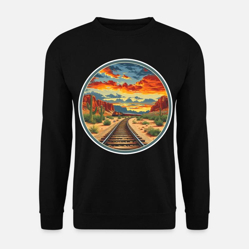 Eisenbahn - Unisex Pullover - Schwarz