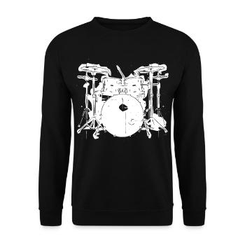 Percussion - Unisex Sweatshirt - black - Front - Alina (178cm) & Michal (187cm)