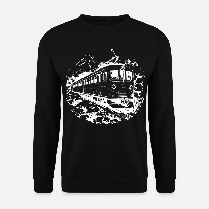 Eisenbahn Grafik - Unisex Pullover - Schwarz