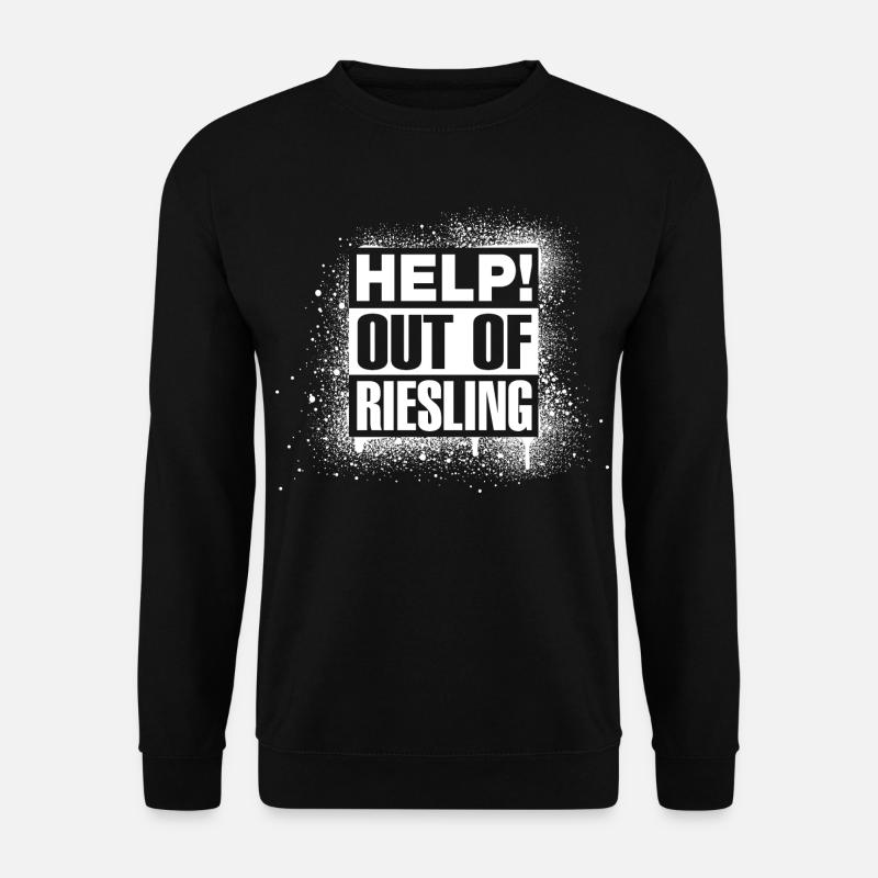 HELP! Out of Riesling - Unisex Pullover - Schwarz