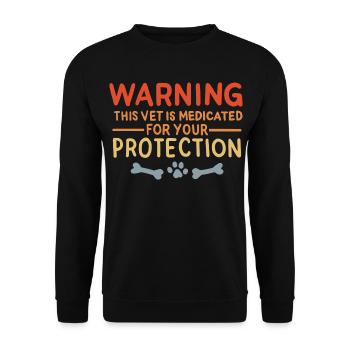 Drôle de vétérinaire - Sweat-shirt Unisexe - noir - Devant - Alina (178cm) & Michal (187cm)