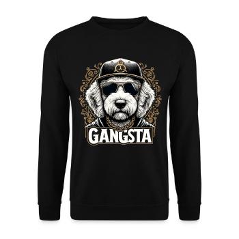 Goldendoodle Gangsta Cadeau Golden Doodle Chien - Sweat-shirt Unisexe - noir - Devant - Alina (178cm) & Michal (187cm)