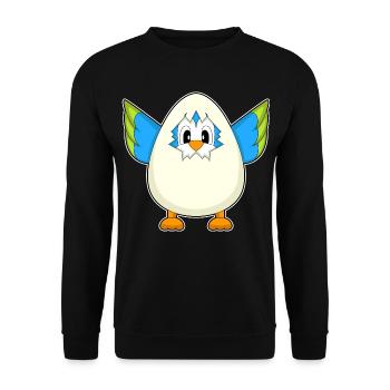 Oeuf de perroquet - Sweat-shirt Unisexe - noir - Devant - Alina (178cm) & Michal (187cm)