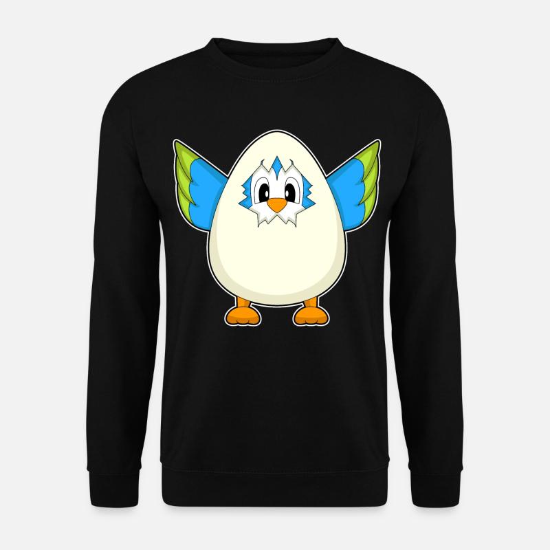 Papagei Ei - Unisex Pullover - Schwarz