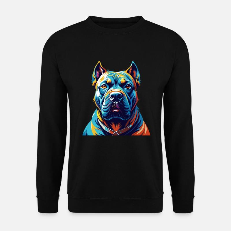Perro De Presa Canario Hunderasse Cartoon Kawaii - Unisex Pullover - Schwarz