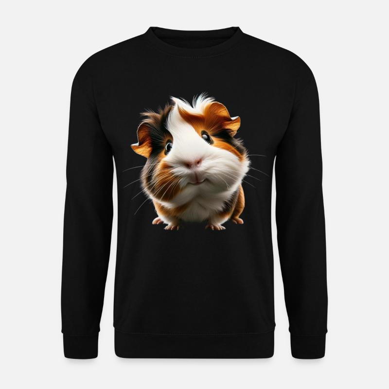Adorable design de cochon d’Inde - Sweat-shirt Unisexe - noir