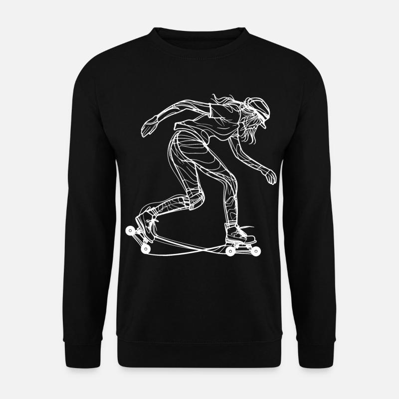 Rollschuh Mädchen - Unisex Pullover - Schwarz